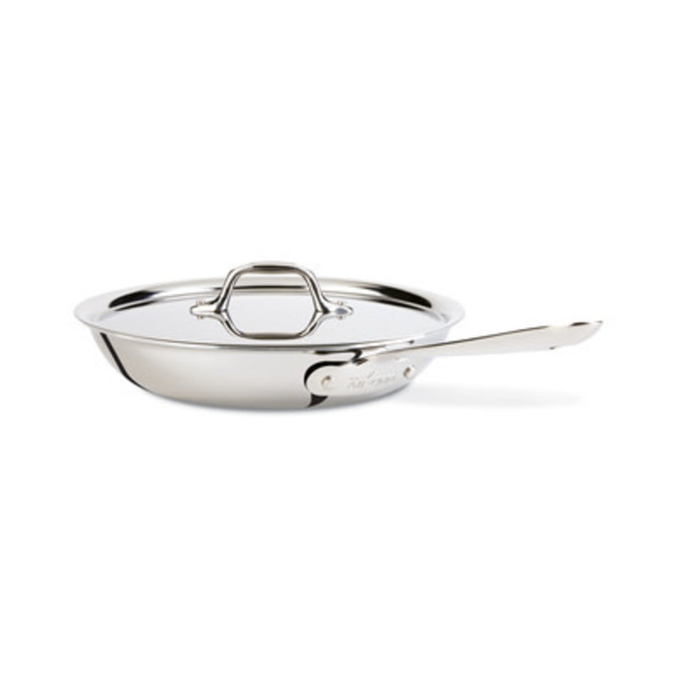 All Clad All Clad D3 Stainless Fry Pan with Lid, 10"