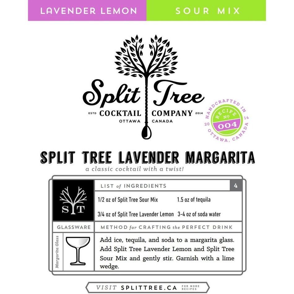 Split Tree Cocktail Co. Split Tree Cocktail Co. Lavender Lemon Cordial, 250ml