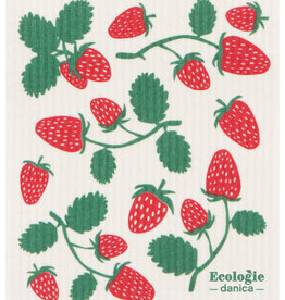 Danica Strawberries Swedish Sponge Cloth