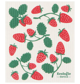 Danica Strawberries Swedish Sponge Cloth