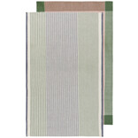 Danica Array Stripe Dishtowel, Set of 2, Jade Green