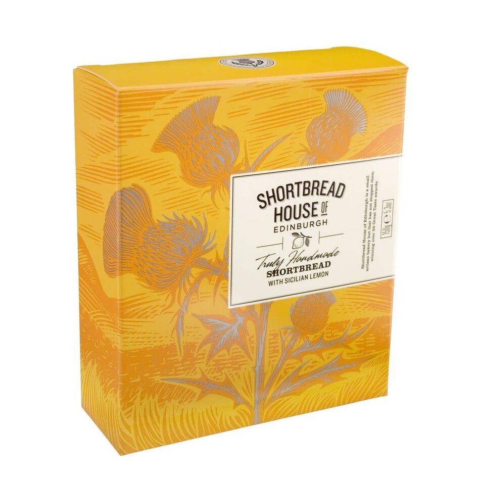 Shortbread House of Edinburgh Mini Shortbread Biscuits, Sicilian Lemon, 150g