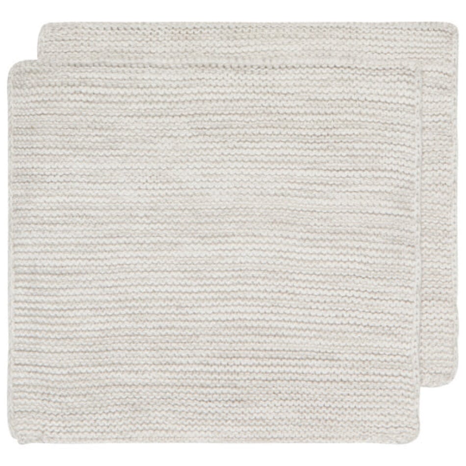 Danica Heirloom Knit Dishcloths, set of 2, Dove Gray