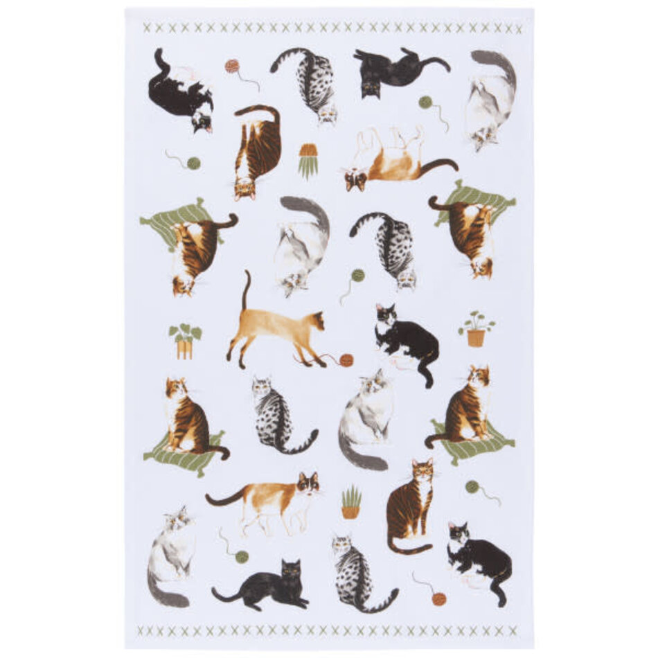 Danica Cat Collective Printed Cotton Dishtowel