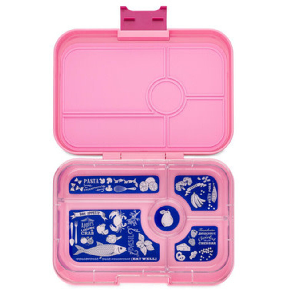 Yumbox Yumbox Tapas 5 Compartment Capri Pink with Bon Appetite Tray