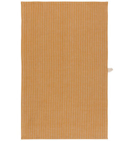 Danica Linen and Cotton Dishtowel, Ochre Stripe