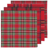 Danica Christmas Plaid Woven Napkins, Set of 4