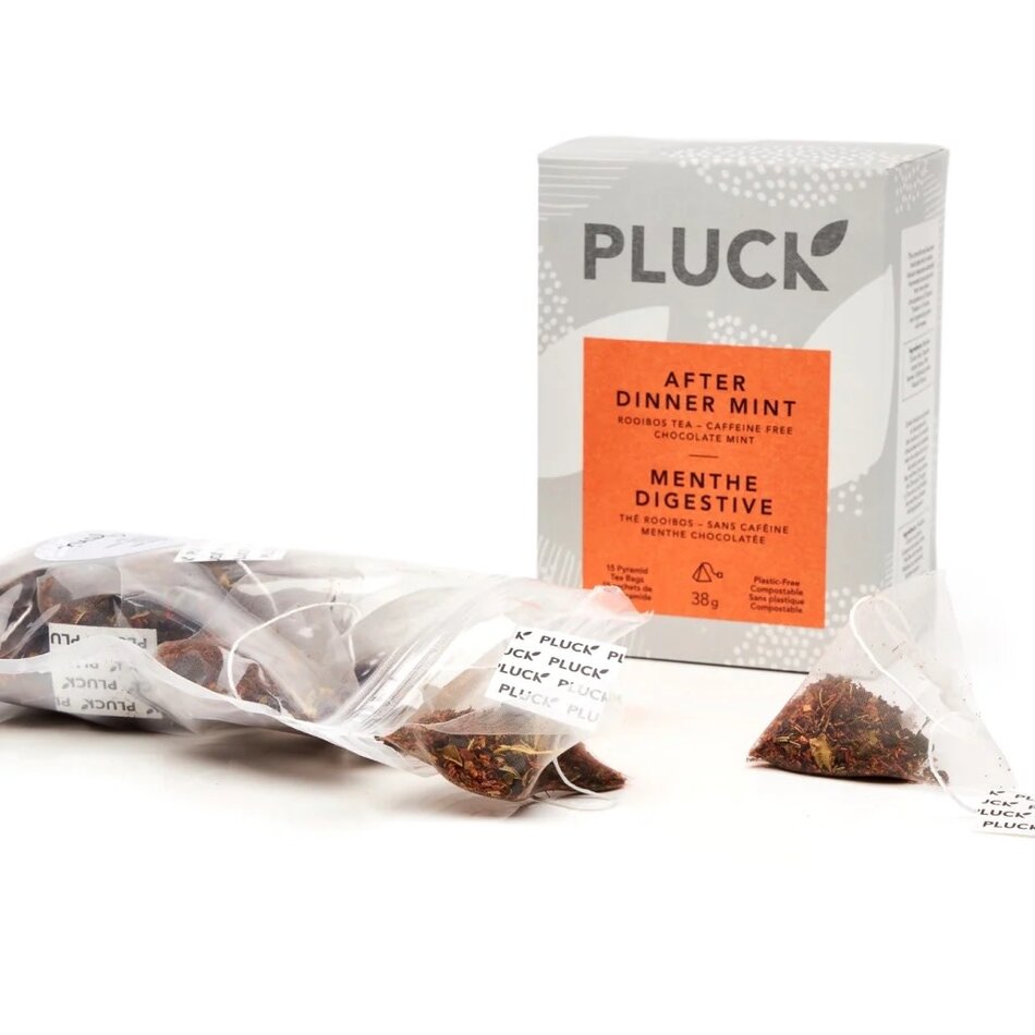 Pluck Tea, After Dinner Mint, 15 Tea Bag Box