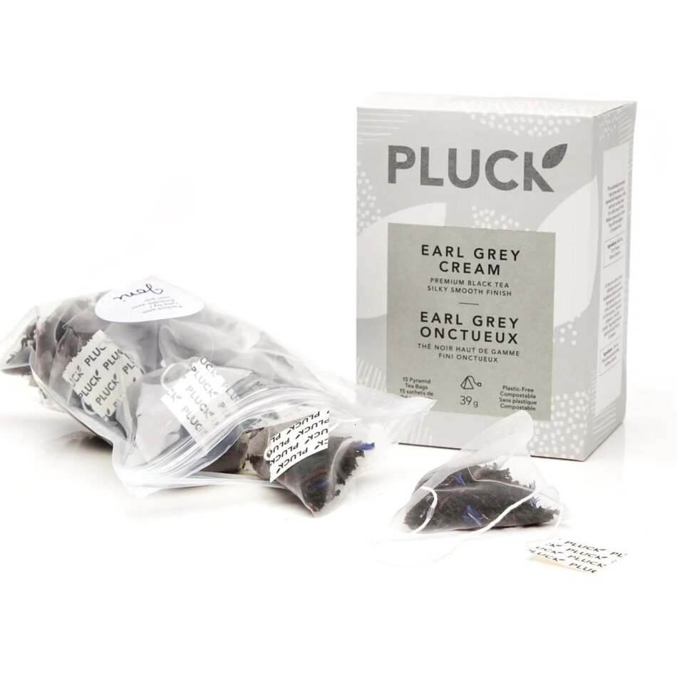 Pluck Tea, Earl Grey Cream, 15 Tea Bag Box