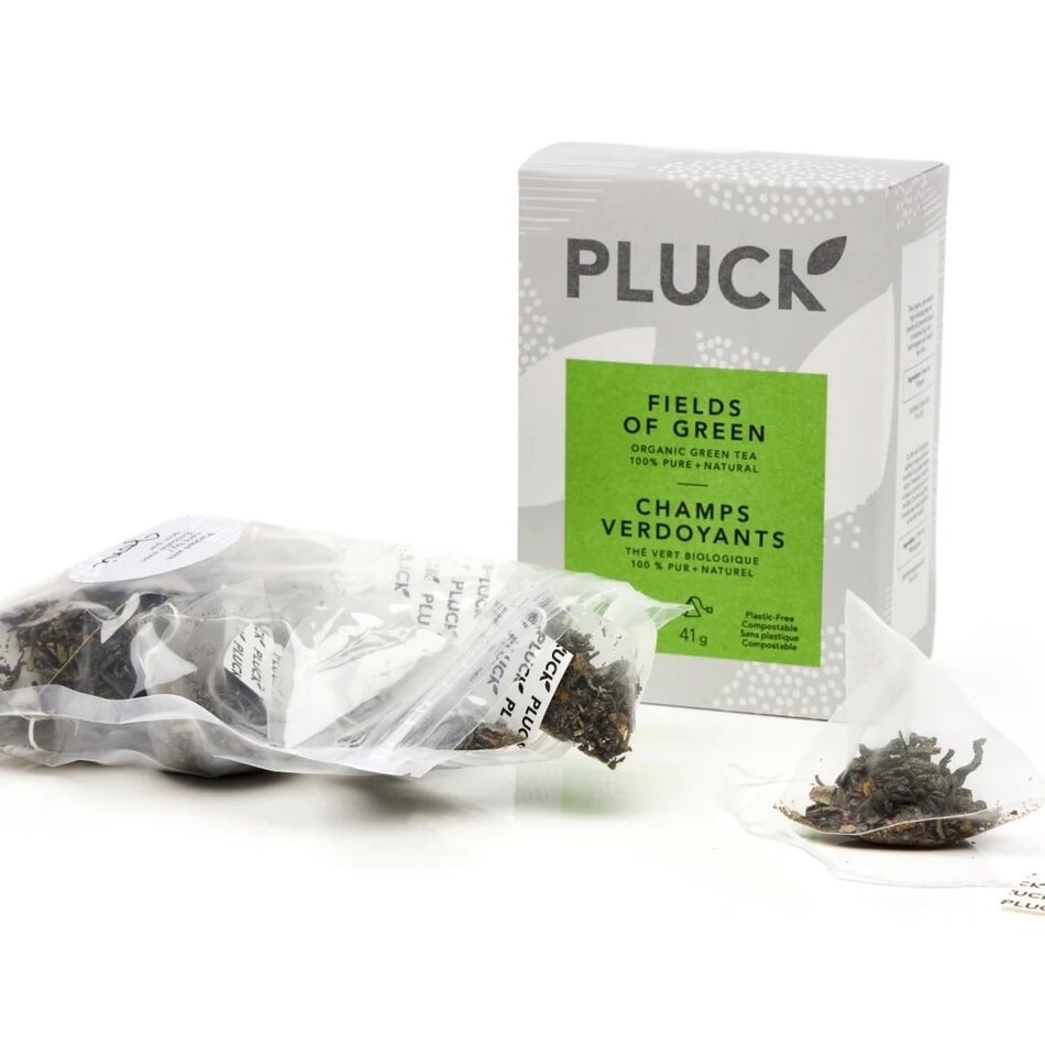 Pluck Tea, Fields of Green, 15 Tea Bag Box