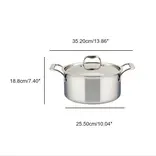 Meyer Meyer Supersteel Clad Dutch Oven with Lid, 5L