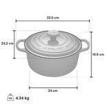 Le Creuset Le Creuset 4.2L/24cm Round French Oven Agave