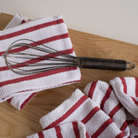Danica Basketweave Red Kitchen Towel