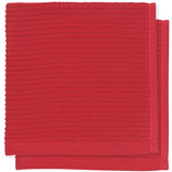 Danica Ripple Dishcloth, set of 2, Red