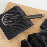 Danica Ripple Black Dishtowel