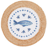 Danica Aveiro Fish Braided Round Placemat