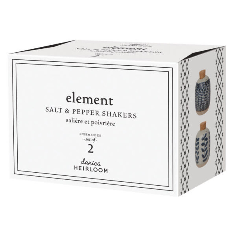 Danica Element Salt & Pepper Shakers, set of 2