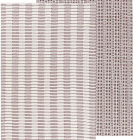 Danica Abode Tea Towel, set of 2, Ash Plum