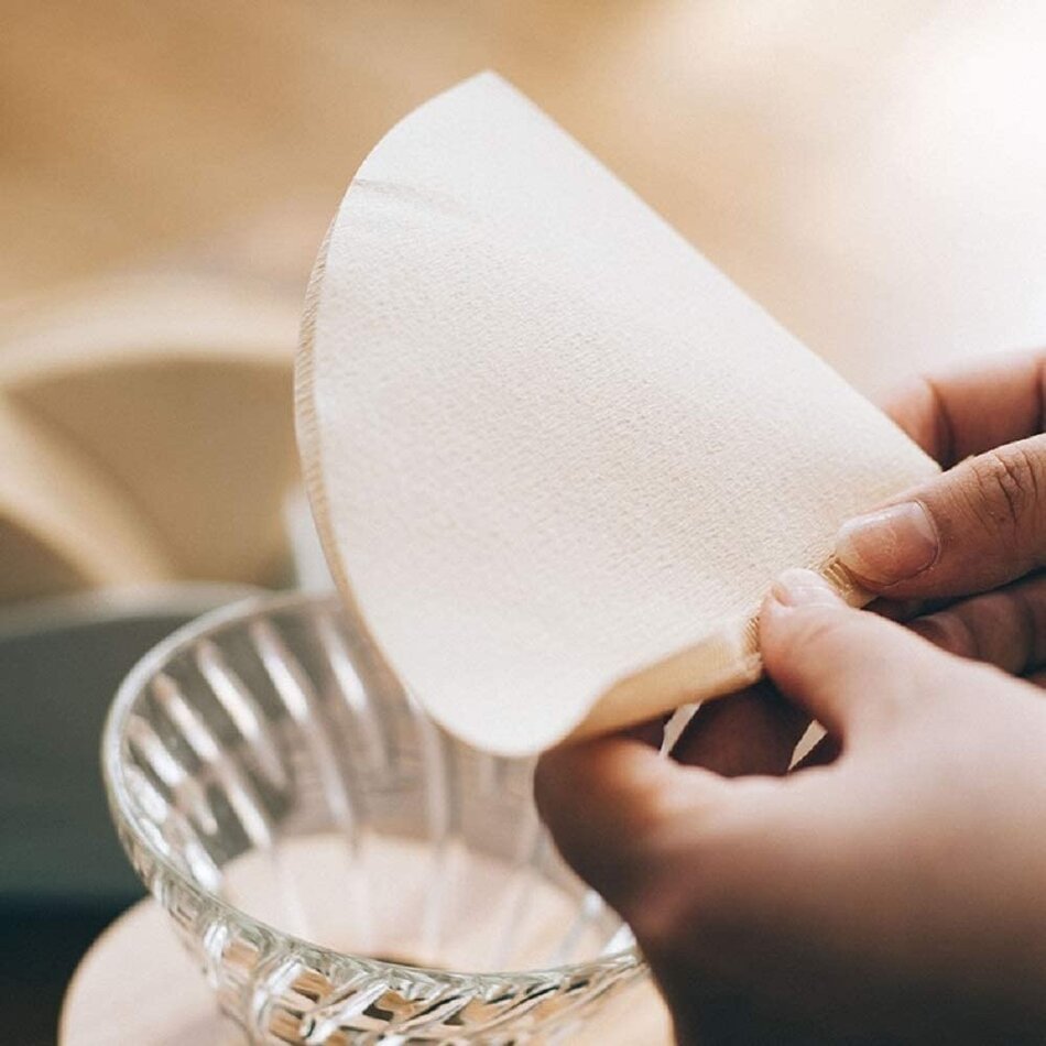 Hario Hario V60-02 Unbleached Filters, 100pk