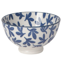Danica Blue Floral Stamped Bowl 4"