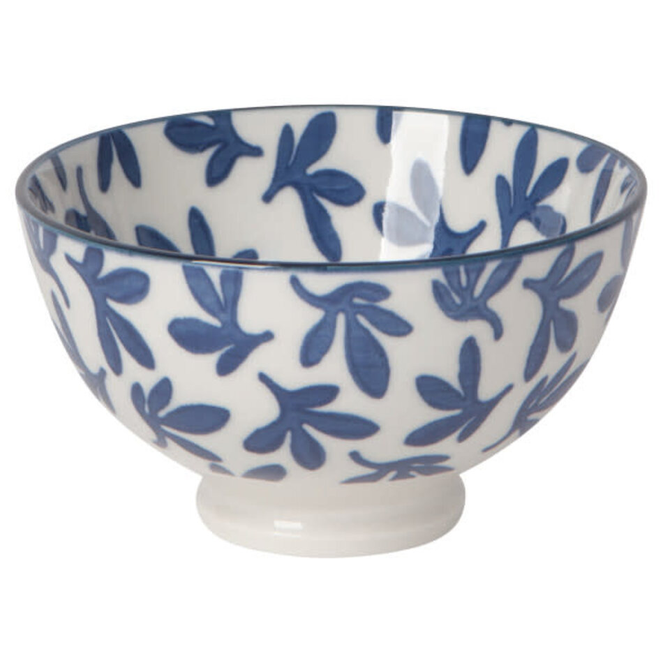 Danica Blue Floral Stamped Bowl 4"