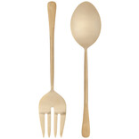 Danica Stainless Steel Salad Server Set, Gold