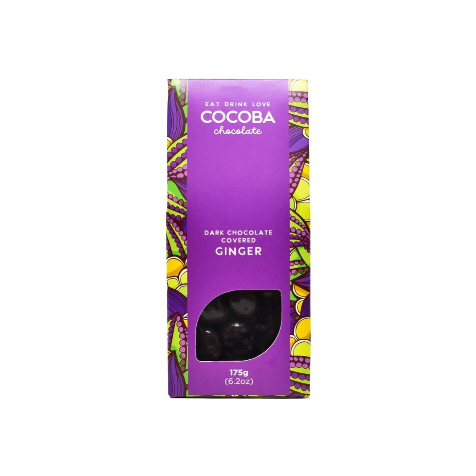 Cocoba Dark Chocolate Covered Ginger, 175g