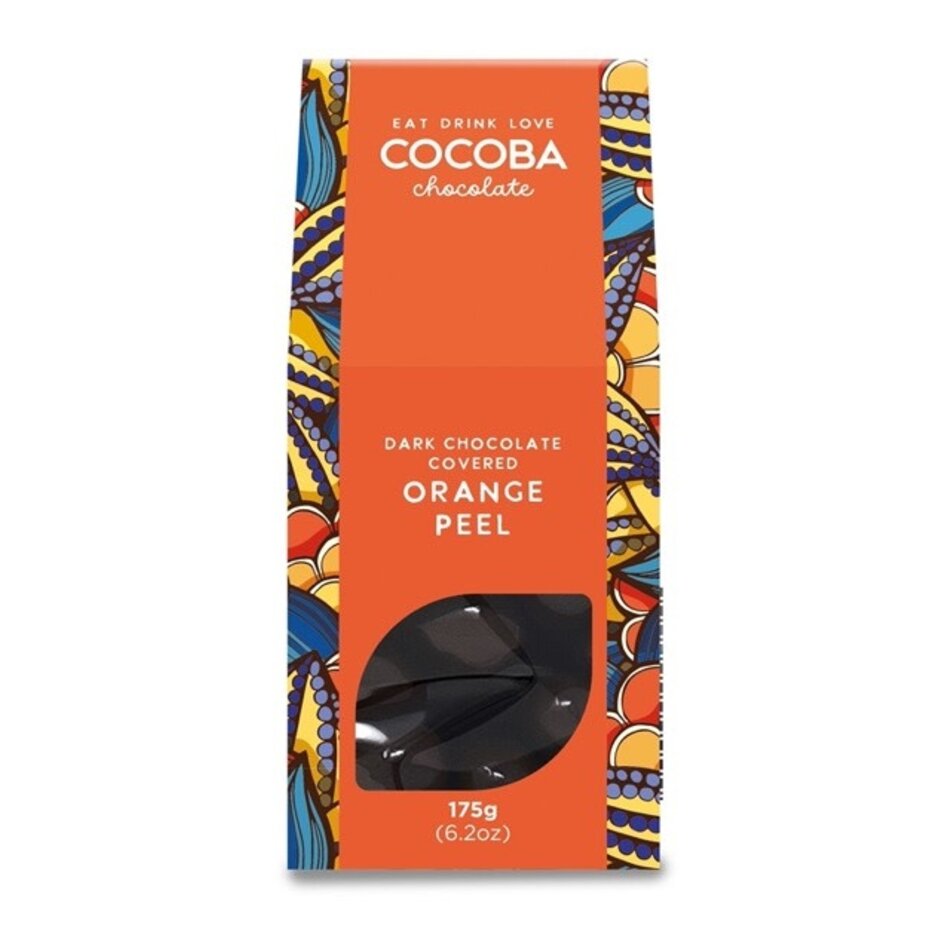 Cocoba Dark Chocolate Covered Orange Peel, 175g