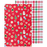 Danica Cookie Exchange Cotton Dishtowels Set of 2