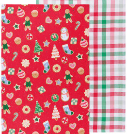 Danica Cookie Exchange Cotton Dishtowels Set of 2