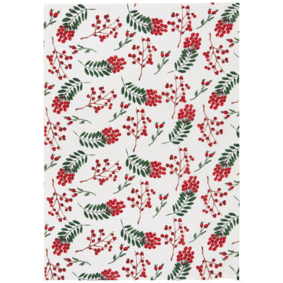 Danica Winterberry Bakers Floursack Dishtowels Set of 3