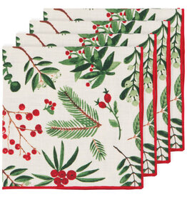 Danica Winterberry Christmas Napkins Set of 4