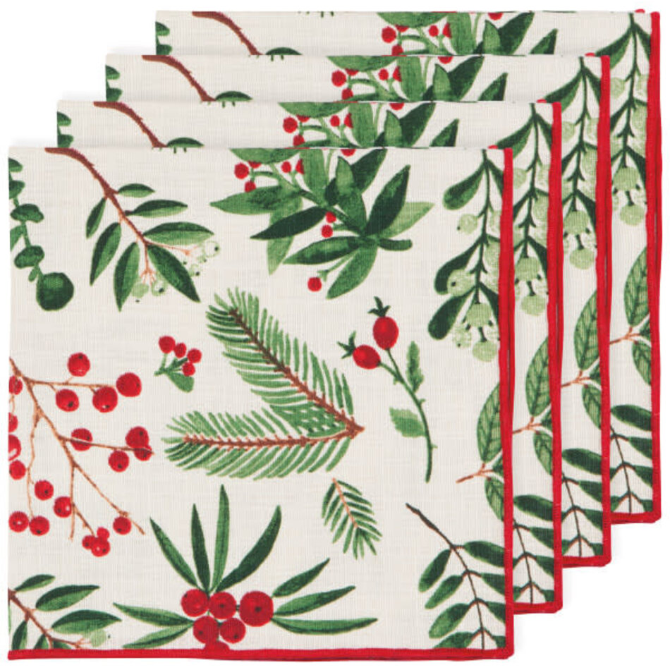 Danica Winterberry Christmas Napkins Set of 4