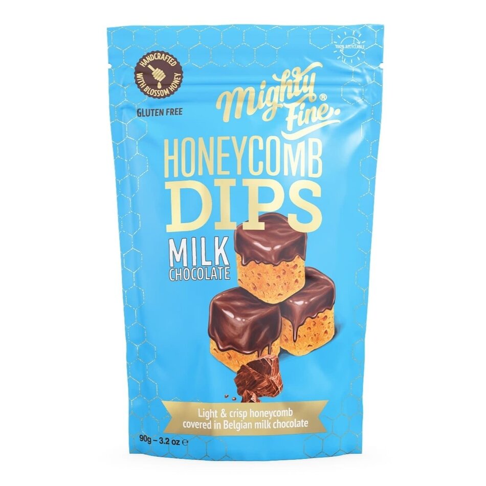 Mighty Fine Mighty Fine Milk Chocolate Honeycomb Dips, 90g