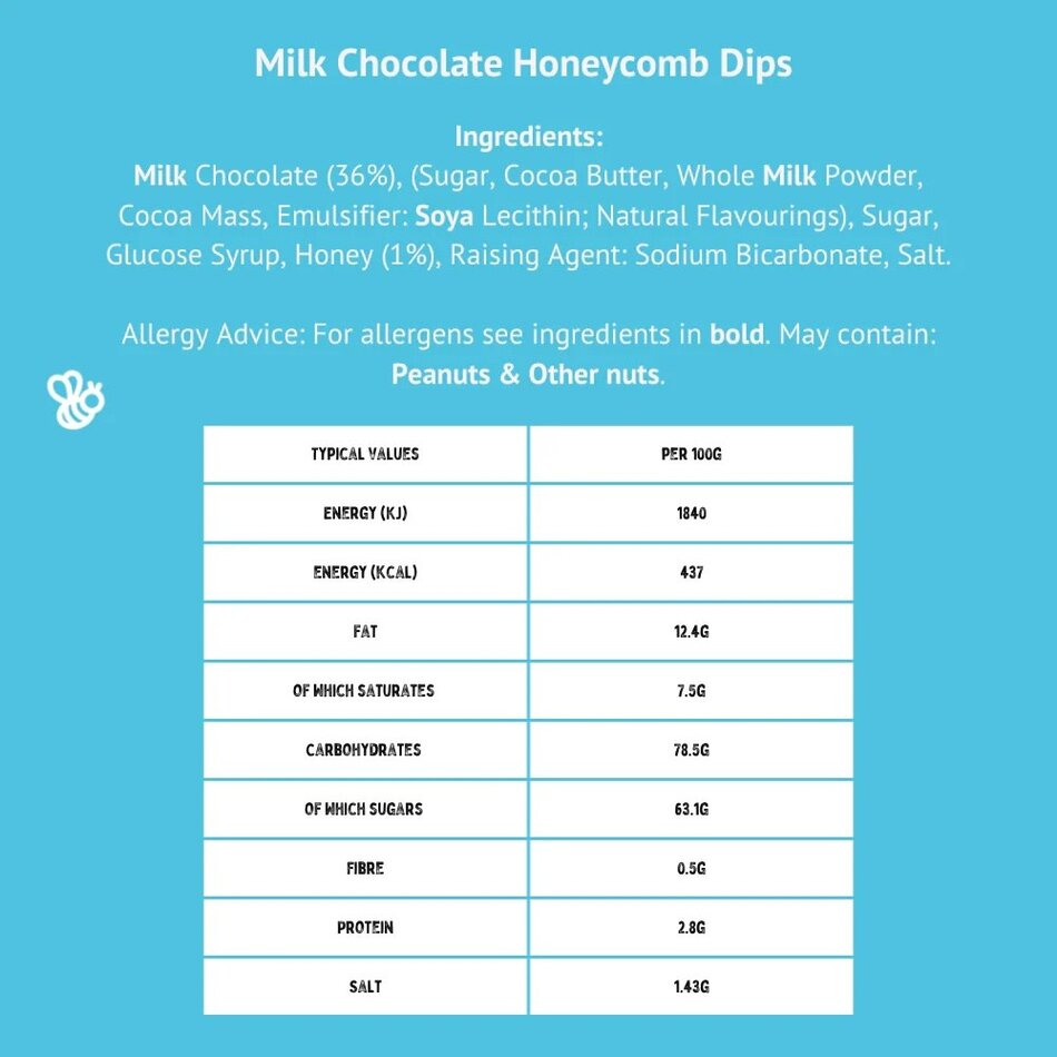 Mighty Fine Mighty Fine Milk Chocolate Honeycomb Dips, 90g