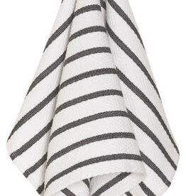 Danica Basketweave Black Dishtowel