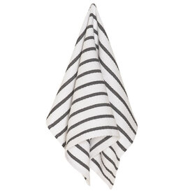 Danica Basketweave Black Dishtowel