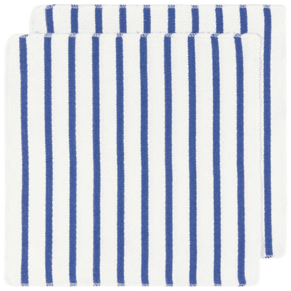 Danica Basketweave Royal Blue Dishcloths Set of 2