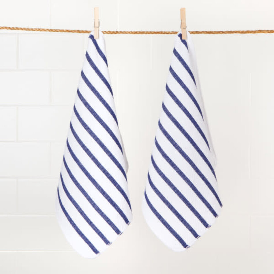 Danica Basketweave Royal Blue Dishcloths Set of 2