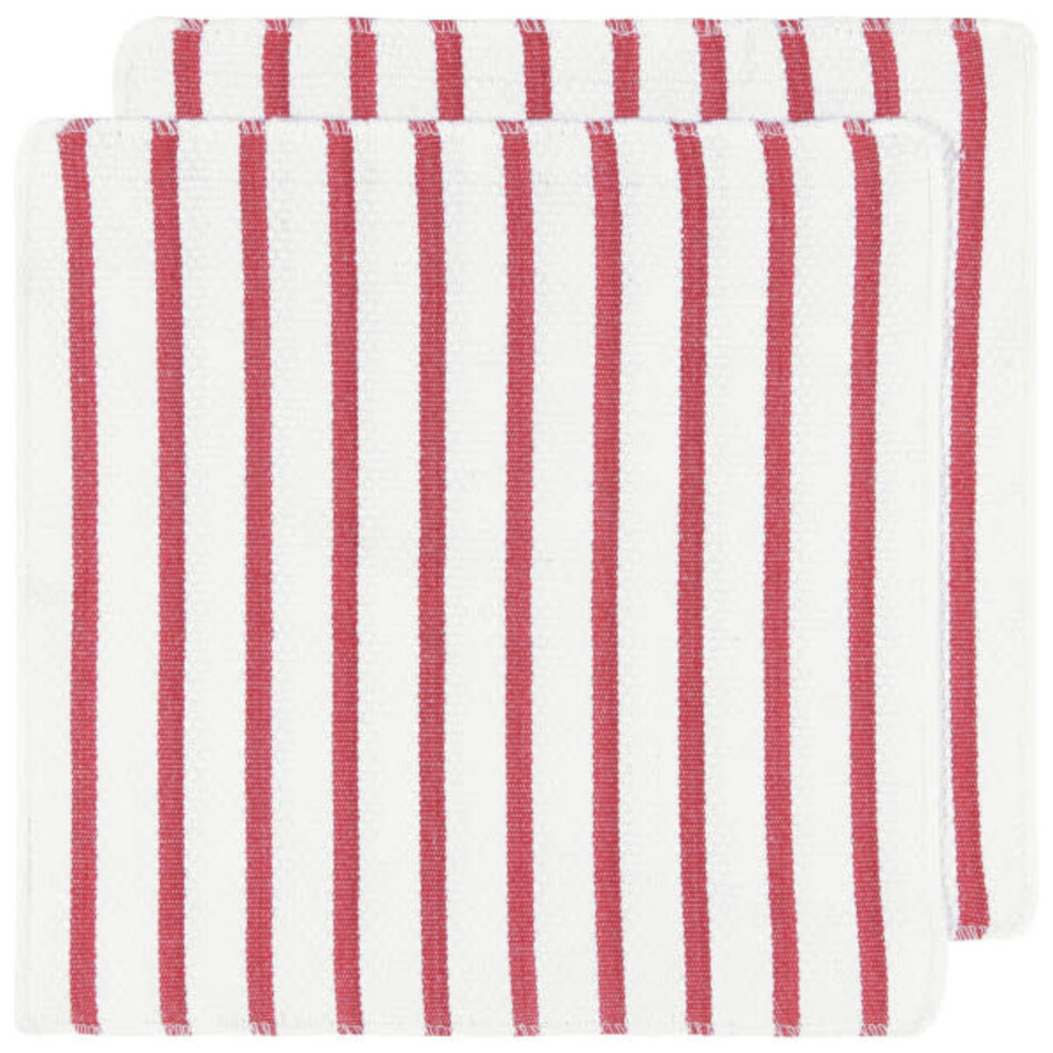 Danica Basketweave Red Dishcloths Set of 2