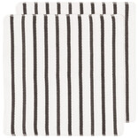 Basketweave Black Dishcloths Set of 2