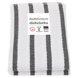 Basketweave Black Dishcloths Set of 2