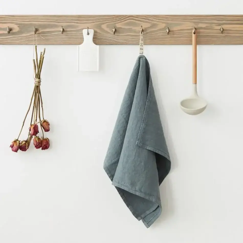 Linen Tales Linen Tales, Blue Fog Linen Kitchen Towel