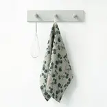 Linen Tales, Eucalyptus on Natural Kitchen Towel