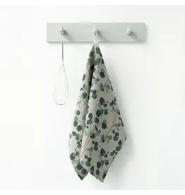 Linen Tales, Eucalyptus on Natural Kitchen Towel