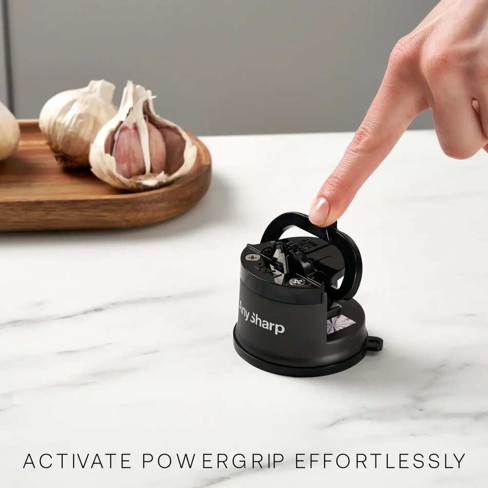 AnySharp Pro Knife Sharpener, Gun Metal
