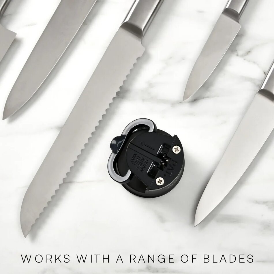AnySharp Pro Knife Sharpener, Gun Metal