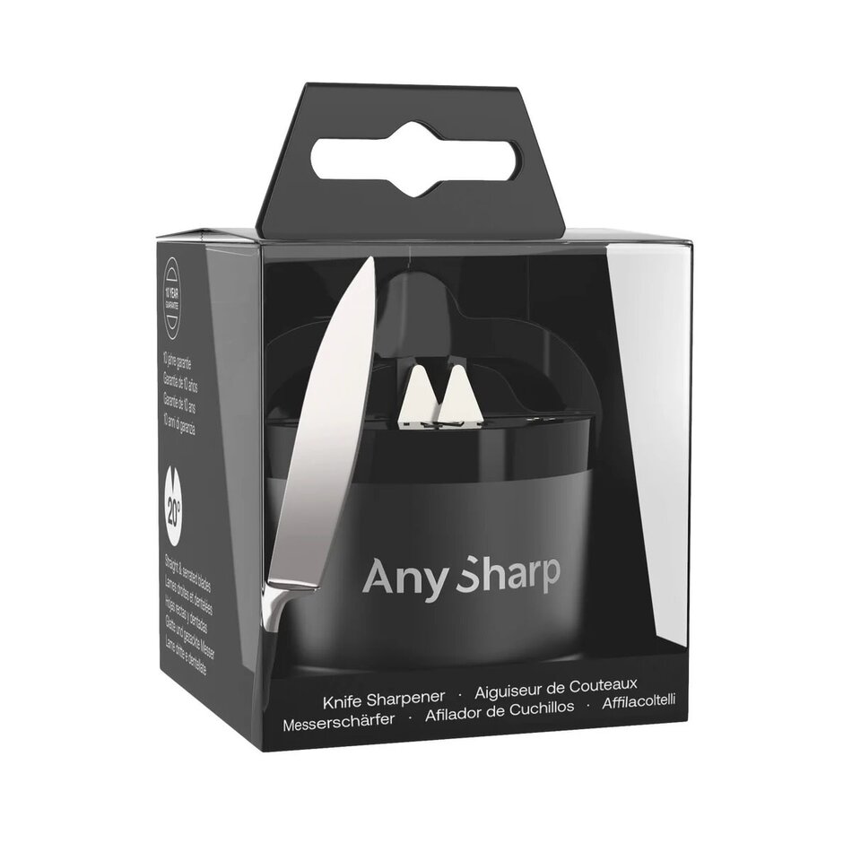 AnySharp Pro Knife Sharpener, Gun Metal