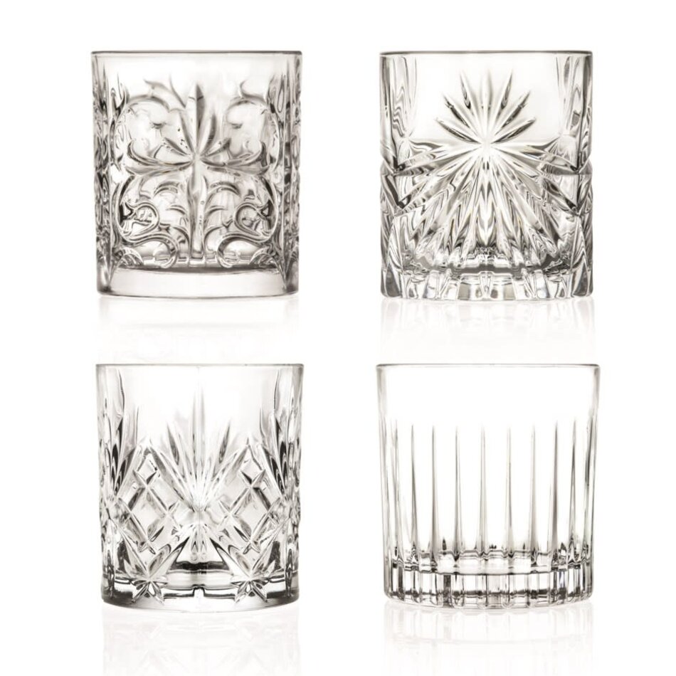 RCR Mixology Tumbler Assorted, set of 4