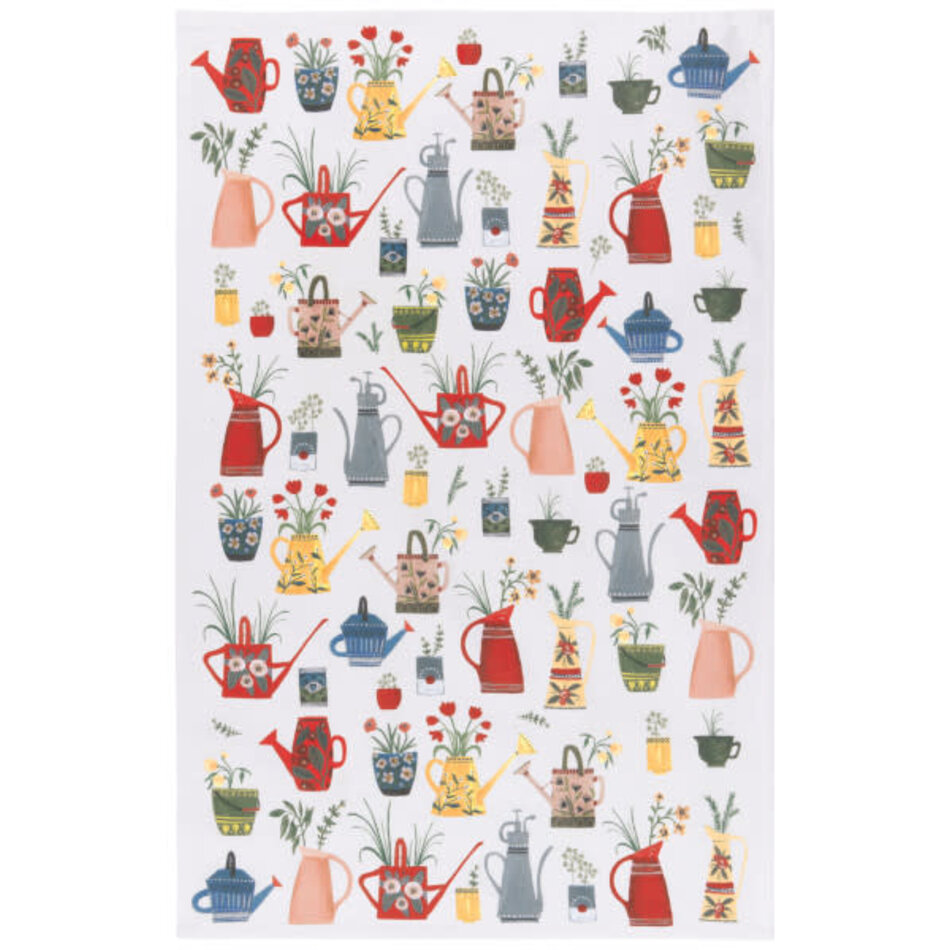 Danica Watering Cans Printed Dishtowel